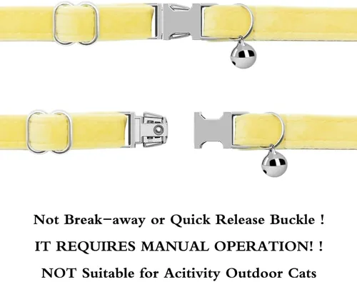 Miniatura 7 de Collar de gato personalizado con placa de nombre, collares ajustables de nailon resistente para identificación de gato con campana, personaliza