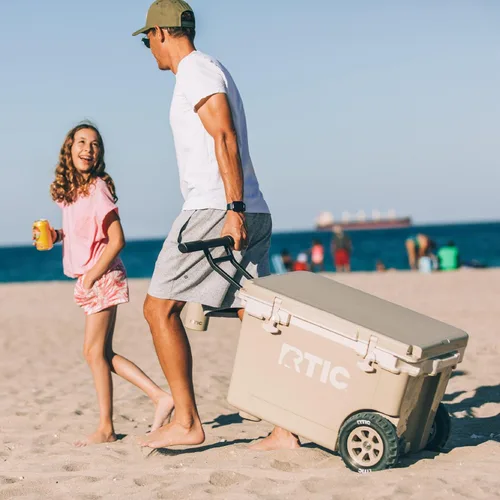 Miniatura 6 de RTIC - Hielera con ruedas ultraligera de 52 cuartos de galón, caja de hielo portátil aislada para playa, bebidas, camping, picnic, pesca, barco