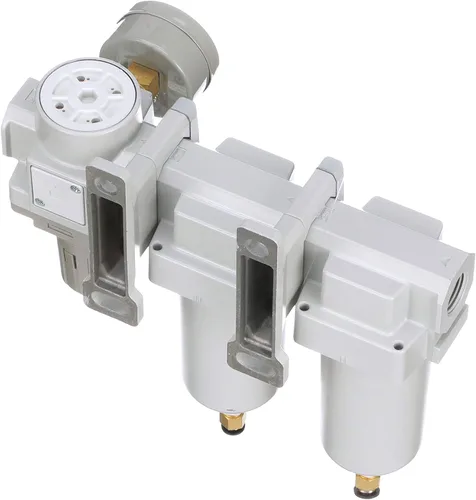 Miniatura 9 de PneumaticPlus SAU430-N06DG-MEP Sistema de secado de aire de tres etapas Filtro de aire de partículas, filtro coalescente, regulador de presión