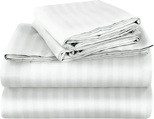 Miniatura 16 de ROYALE LINENS Juego de 4 sábanas King - Ropa de cama de microfibra cepillada suave de 1800 hilos - 1 sábana ajustada y 1 sábana lisa, 2 fundas