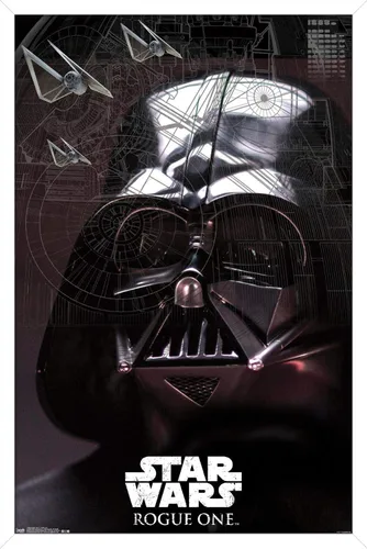 Miniatura 11 de Trends International Star Wars: Rogue One - Póster de pared de Lord Sith, 14.725 x 22.375 pulgadas, versión enmarcada de madera de granero