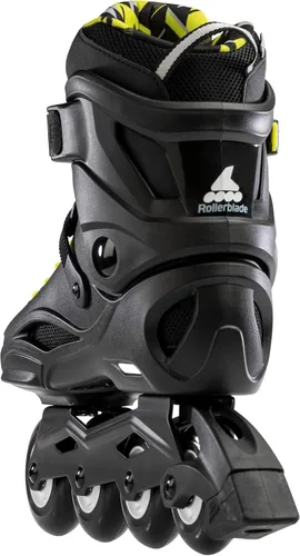Miniatura 4 de Rollerblade RB Cruiser - Patines en línea unisex para adultos, negro/amarillo neón, patines en línea de rendimiento urbano