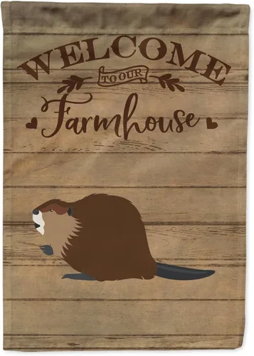Miniatura 47 de Caroline's Treasures CK6823GF Coypu Nutria River Rat Welcome Garden Flag - Bandera decorativa para patio exterior, patio, obras de arte
