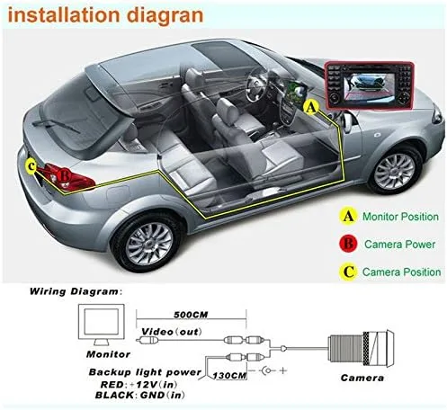 Miniatura 7 de Para Volkswagen VW EOS 2006 ~ 2009 Cámara de visión trasera del coche Cámara de retroceso/enchufe directamente