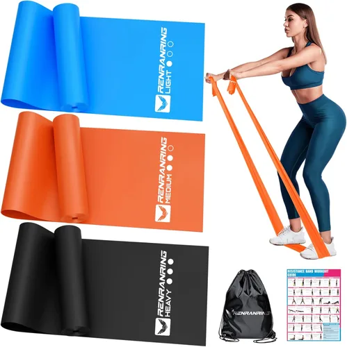 Bandas de resistencia para entrenamiento, bandas de ejercicio para terapia física, estiramiento, recuperación, pilates, rehabilitación,