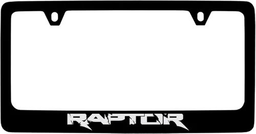 Miniatura 15 de Marco de Placa de Licencia de Metal Negro Ford Raptor