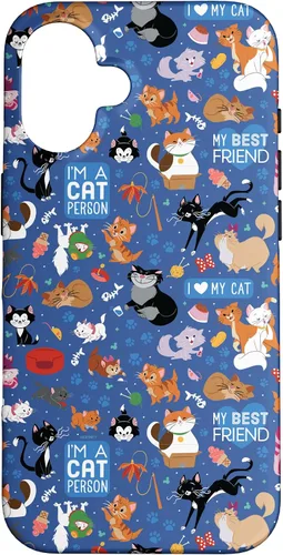 Miniatura 32 de Disney Carcasa para iPhone 17, diseño de gatos I Love My Cat