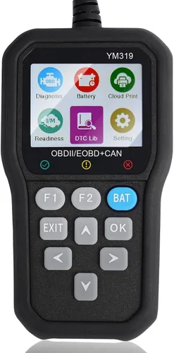 Escáner FX319 OBD2 lector de código OBD2, herramienta de diagnóstico de coche con probador de batería de 12 V, apaga la luz del motor de