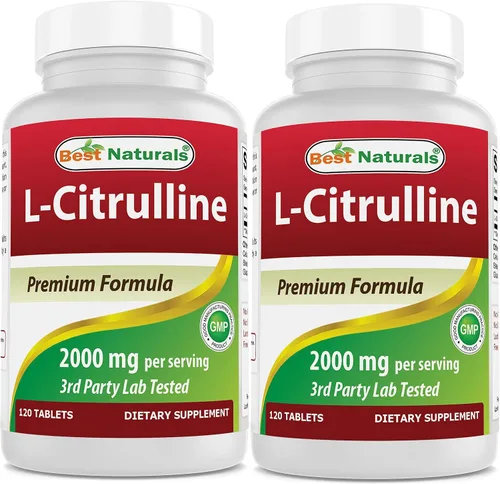 Miniatura 9 de Best Naturals L-Citrulina 2000 mg/porción - Sin OMG - Sin gluten - 120 tabletas (120 unidades (paquete de 1))