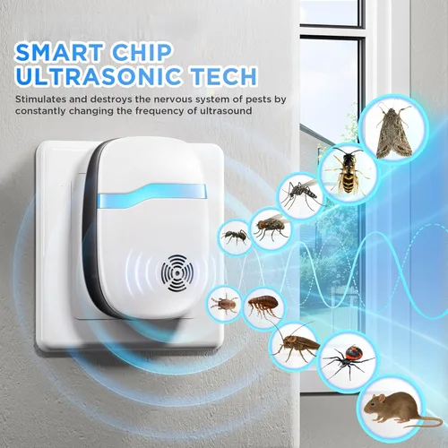 Miniatura 4 de Repelente ultrasónico para interiores de roedores y plagas (actualizado 2026), fuerza de conducción más fuerte, repelente para ratones, ratas