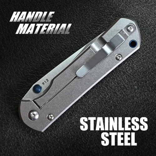 Miniatura 5 de LAND al aire libre caza supervivencia camping EDC herramienta bolsillo plegable cuchillo (912)