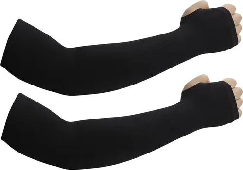 Mangas de protección solar con orificios para el pulgar para hombres y mujeres, cubierta de compresión de enfriamiento para brazo UV, manga
