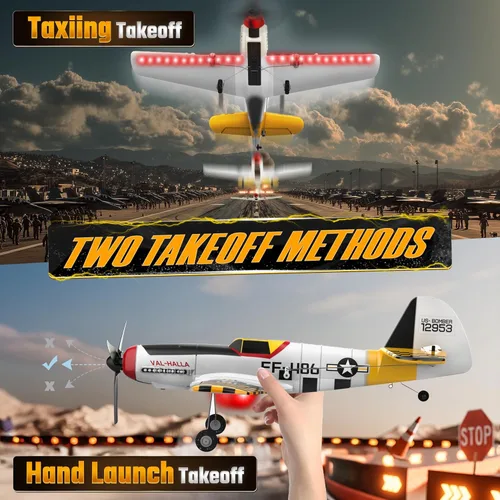 Miniatura 5 de BEZGAR Avión RC, drones para niños, avión de control remoto de giroscopio de 6 ejes, helicóptero RC, fácil control para principiantes, juguetes