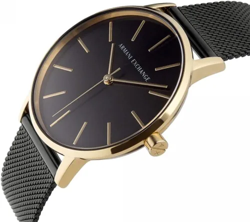 Miniatura 4 de Armani Exchange - Reloj de cuarzo de acero inoxidable con correa de piel para mujer