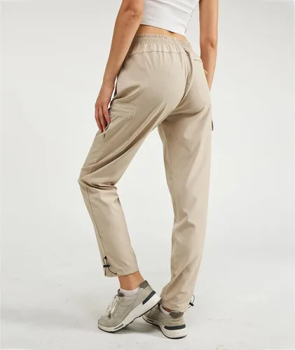 Miniatura 2 de Women's Hiking Pants Quick Dry Lightweight Water Resistant Cargo Pants Elastic Waist Cargo Athletic Pants for All Seasons
