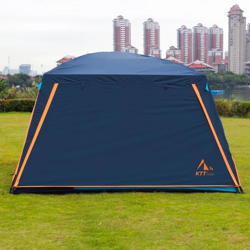 Miniatura 9 de KTT Extra Large Tent 12-14 Person,Family Cabin Tents,2 Rooms,Straight Wall,2 Doors 4 Windows with Mesh,Waterproof,Double Layer,Big Tent for Azul