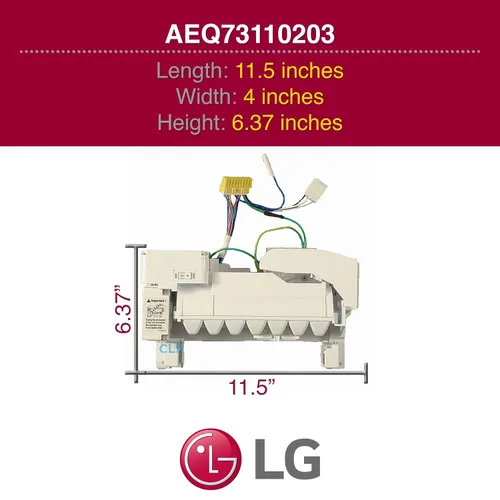 Miniatura 3 de LG AEQ73110203 Kit de montaje para máquina de hielo para refrigerador