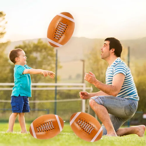 Miniatura 3 de 6 pelotas de fútbol inflables gigantes, pelotas de fútbol inflables de 16 pulgadas, pelotas de playa de verano, accesorios de juegos deportivos
