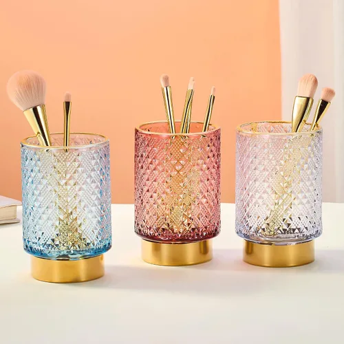 Miniatura 5 de Organizador de brochas de maquillaje, soportes para cepillos de dientes, soporte para lápices de escritorio, taza multifuncional para pinceles
