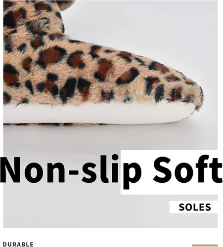 Miniatura 4 de DICUIRD Calcetines tipo pantufla acogedores y cálidos para mujer con pinzas