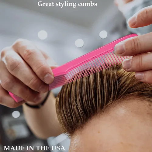 Miniatura 5 de Styling Gear Juego de 150 peines de peluquería para hombres, peines para mujeres, peines para estilista, barba, bigote, peine de bolsillo, fabricado