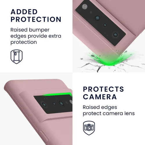 Miniatura 94 de kwmobile Funda Compatible con Google Pixel 6 Pro - Funda de teléfono de silicona TPU con acabado suave - Azul Arrecife