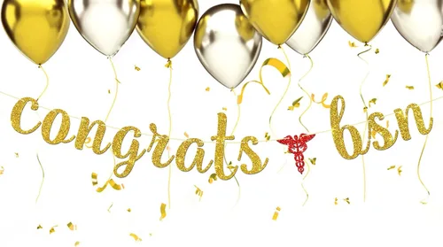 Miniatura 4 de Maicaiffe Cartel de felicitaciones BSN – BSN 2026 suministros de fiesta – Congrats Grad High School College Graduation Escuela de Enfermería