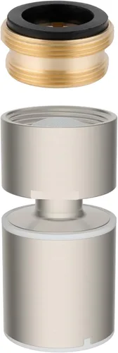 Hibbent NSF/ANSI/CAN 61 Certified Faucet Aerator, CUPC Certification 360° Swivel Kitchen Faucet Aerator, 2 Flow Sprayer Modes Water Saving Faucet