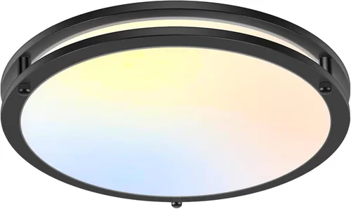Miniatura 32 de Luces de Techo LED de 12 Pulgadas 36W, 2700K/3000K/4000K/5000K/6500K Ajustables de Montaje Empotrado, 3200LM Súper Brillantes Regulables Accesorio
