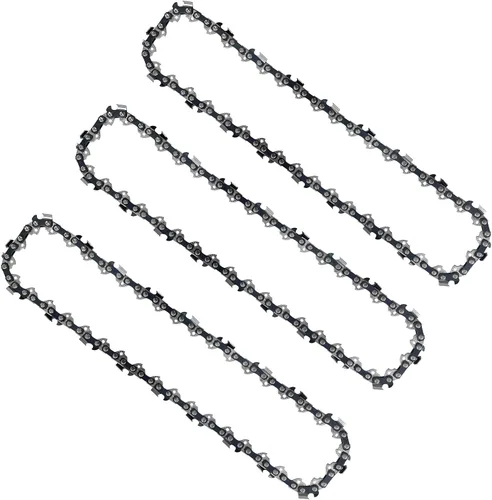 3 cadenas de motosierra de 10 pulgadas, cadena de repuesto para WORX WG309, cadena de 10 pulgadas para Sun Joe SWJ803E SWJ807E - 3/8 pulgadas, 050