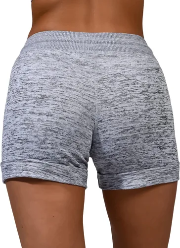 Miniatura 5 de 90 Degree By Reflex Shorts Suaves de Sudadera para Mujer de Cintura Alta con Cordón Ajustable para Descanso y con Bolsillos