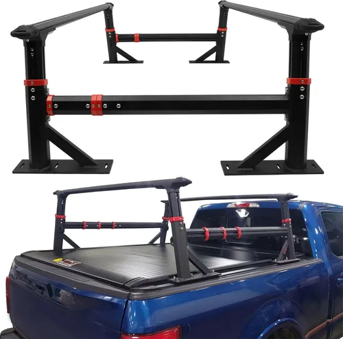 Miniatura 23 de SCITOO compatible con Rover LR3 Sport Utility 2005-2009, 2010-2016 Rover LR4 Sport Utility Juego de Barras Transversales de Techo de Aleación
