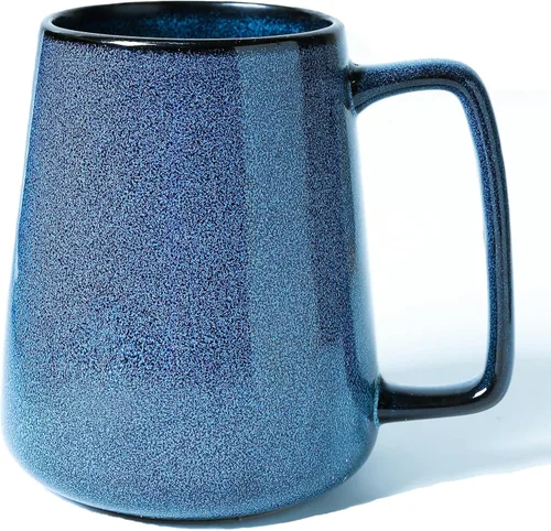 Taza de café de cerámica de 24 onzas, taza de café con leche, taza de té para cacao, capuchino, latte, cereales, apta para lavavajillas, microondas