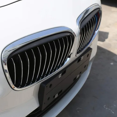 Miniatura 3 de YIWANG ABS cromo brillante plata parte delantera rejilla inserción tiras cubierta parrilla 24 piezas para BMW Serie 2 218i F45 f46 2015-2018 Estilo 1