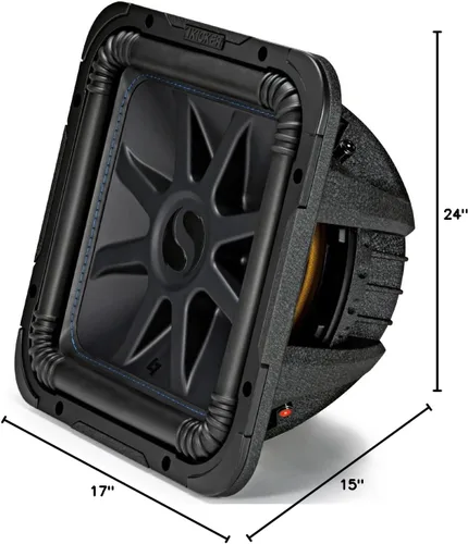 Miniatura 10 de Harmony Audio Kicker (2) L7S12 - Paquete de audio para coche Solo-Baric 12 Subwoofer cuadrado L7 Sub 44L7S122 con kit de amplificador y amplificador