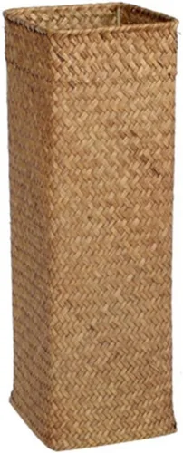 Operitacx 2 botellas decorativas de jarrón tejido rústico para flores secas, decoración bohemia ideal para arreglos florales centros de mesa