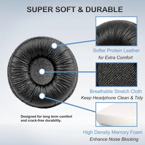 Miniatura 5 de Almohadillas de repuesto para auriculares Sony, almohadillas compatibles con Sony MDR- ZX100 ZX110 ZX110NC WH-CH500 CH520 CH510 V150 V250 V200 JBL