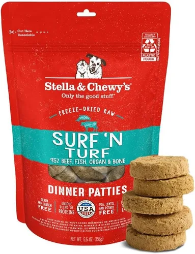 Miniatura 6 de Stella & Chewy's Empanadas crudas liofilizadas – Receta de cordero Dandy – Alimento para cachorros y perros con alto contenido de proteínas sin