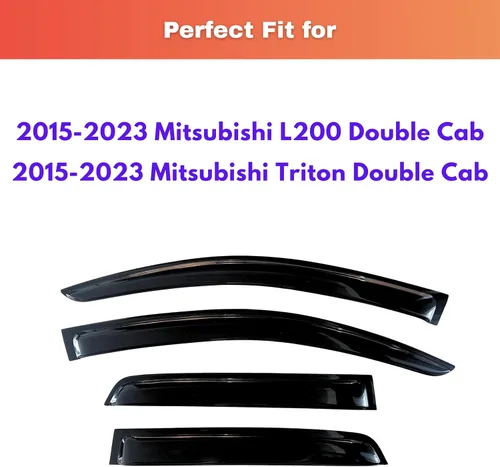 Miniatura 594 de KPY Visor de ventana compatible con Kia Soul 2009-2013, Protector contra lluvia de 4 unidades, deflectores de ventilación de ventana lateral