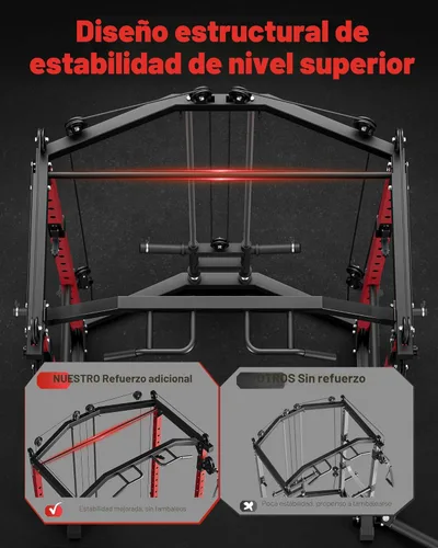 Miniatura 5 de GarveeLife Power Cage, Multi-Functional Power Racks for Home Gym with Cable Crossover System, 1600 LBS Weight Capacity Fitness Squat Rack for