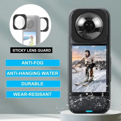 Miniatura 3 de Puluz Compatible con Insta360 One X2 Sticky Lens Guards PC Funda protectora para Insta 360 One X2 impermeable 360 Accesorios de cámara de acción