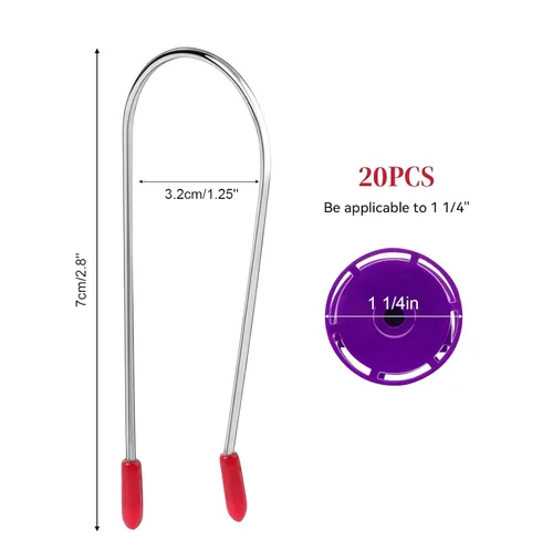 Miniatura 3 de Juego de 20 pinzas de rodillo para el cabello, kit de pasadores de sujeción de repuesto para cabello largo, rodillos portátiles de viaje de 1.25 20