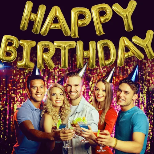 Miniatura 6 de Globos grandes de letras doradas de 40 pulgadas, globos grandes jumbo de helio Mylar de aluminio para fiestas "I" para decoraciones de fiestas de Oro