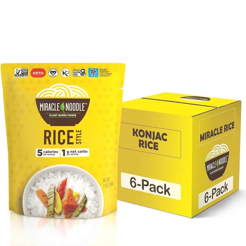 Miniatura 5 de Miracle Noodle Angel Hair Shirataki - Fideos Konjac listos para comer, aptos para dieta cetogénica, paleo, veganos, sin gluten, bajos