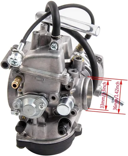Miniatura 5 de Kit de carburador para Yamaha Big Bear Wolverine Kodiak Grizzly 400 YFM 400 YFM400 2000 2001 2002 2003 2004 2005 2006 ATV, con filtro de combustible