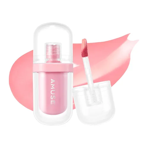 Amuse Seoul Jel-Fit Tint (01 Boksoonga Jelly) | Tinte labial coreano de gelatina, tinte labial de larga duración, hidratante y brillante, ácido