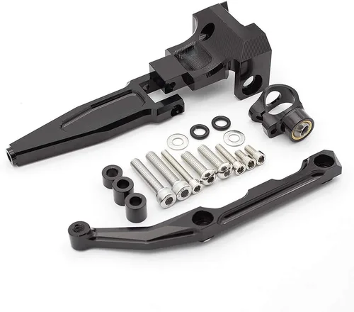 Miniatura 2 de FXCNC Amortiguador de dirección ajustable para motocicleta con kits de soporte de montaje compatible con FJ-09 / MT-09 Tracer 2015-2020