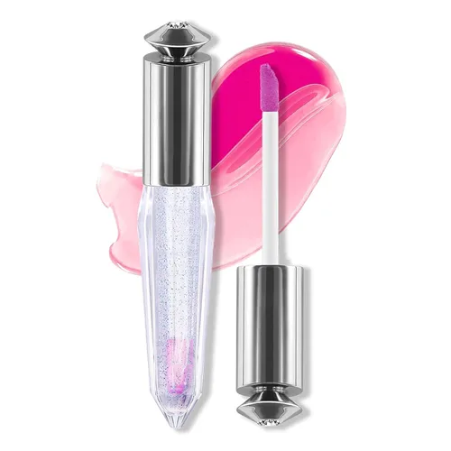 ANGGREK Rubor líquido, 0.2 fl oz, bonito diseño, transparente, hidratante que cambia de color, aceite líquido para mejillas, reacciona al maquillaje