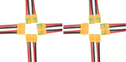 Miniatura 7 de SoloGood Amass - 2 pares de coletas XT90S XT90 Wire XT-90S XT 90 enchufe macho y hembra conector 5.906 in 10AWG cable de silicona para RC Lipo