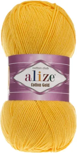 Miniatura 32 de 55% algodón 45% acrílico Alize Cotton Gold Yarn 1 madeja/bola 3.53 oz 360 yardas (1-crema)
